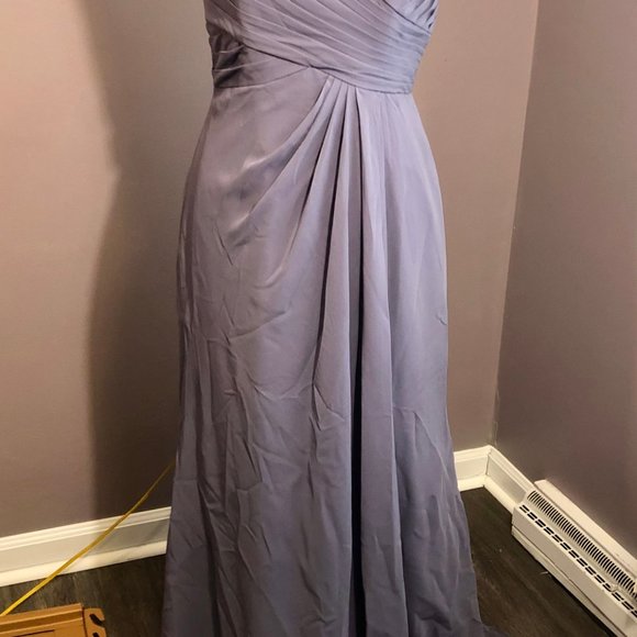 Brideside Full Length Dress Gown Formal Purple 6 - Picture 3 of 7